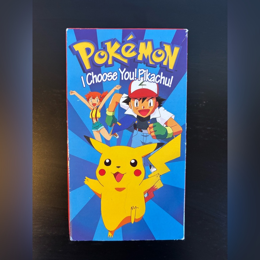 Vintage Pokémon I Choose You! Pikachu VHS
